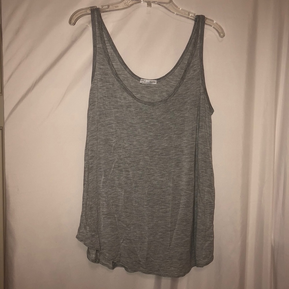 Light Weight Plain Gray Tank Top